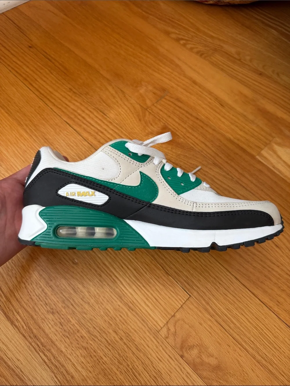 Nike Air Max 90 White Malachite Black Green FB9658-102 - Picture 6 of 9